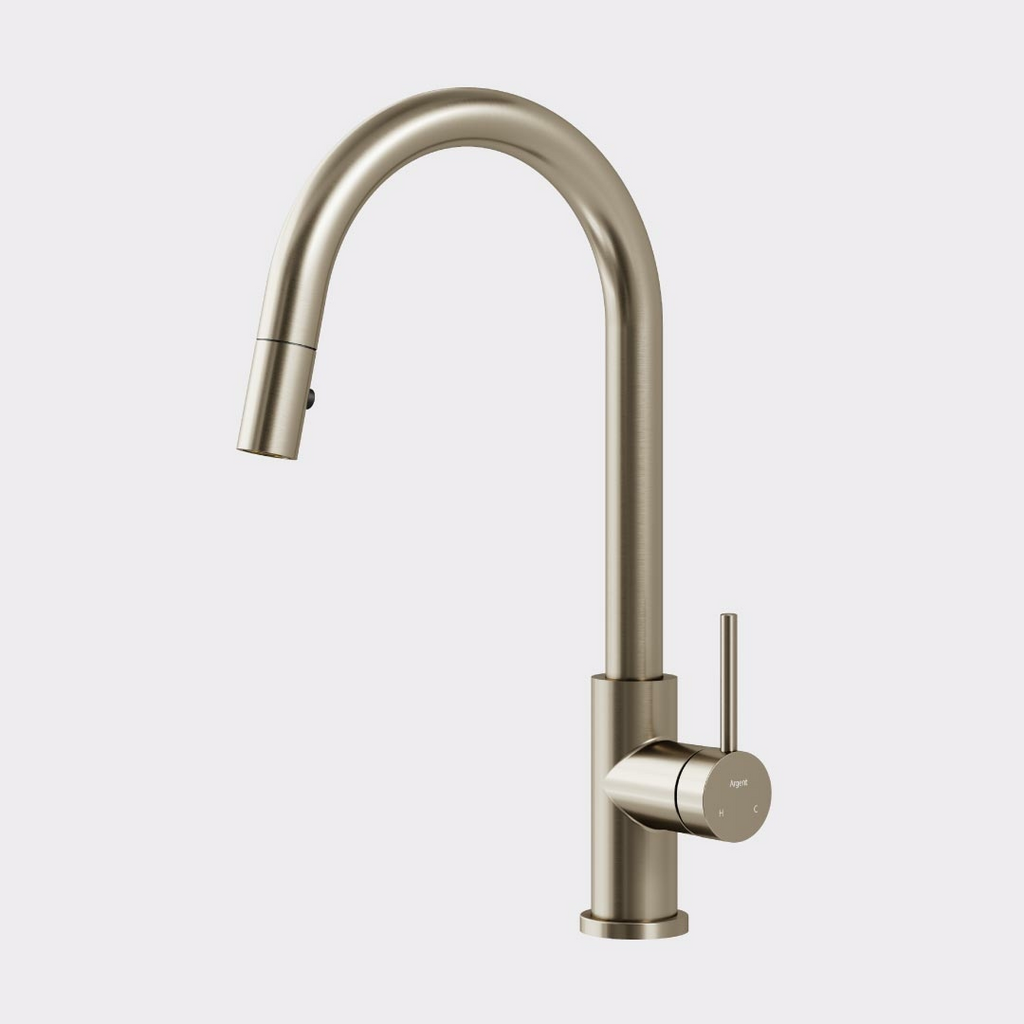 Argent Grace 2.0 Pull-Out Kitchen Mixer - LF Brushed Nickel K077480B