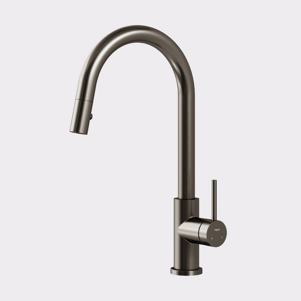 Argent Grace 2.0 Pull-Out Kitchen Mixer - LF Gun Metal K077490B