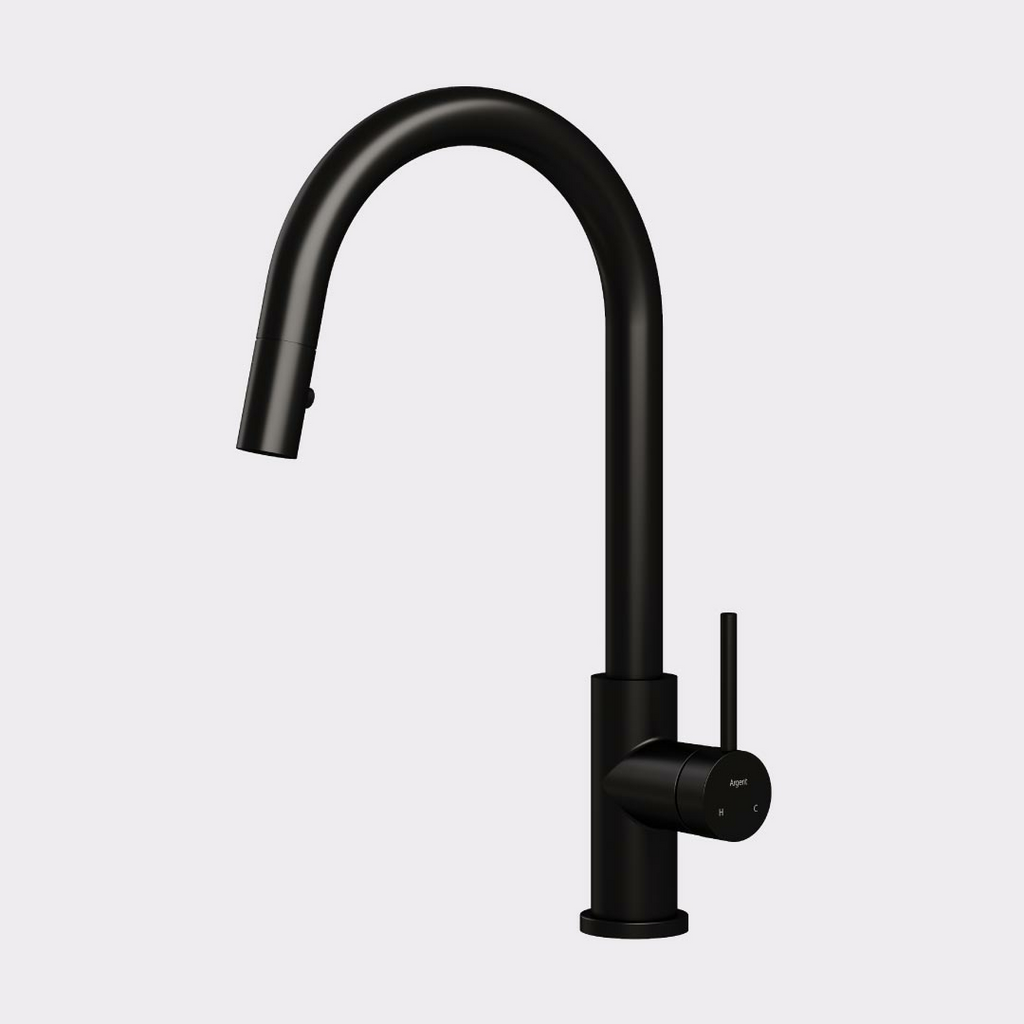 Argent Grace 2.0 Pull-Out Kitchen Mixer - LF Matte Black K077495B