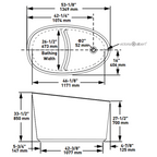 Victoria + Albert Kerid 1350 Quarrycast Freestanding Bath - Matte White KERM-N-SM-NO