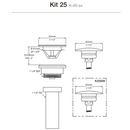 Victoria + Albert Kit 25 Universal Basin Waste - Quarrycast White