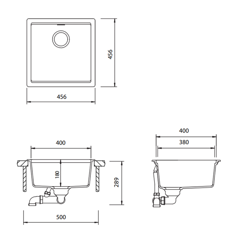 Abey Schock Kiruna KN-100D Single Bowl Sink - Day