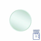 Thermogroup Kent 18mm Bevel Round Mirror - 800mmØ with Hangers - KR8080HN