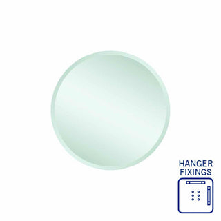 Thermogroup Kent 18mm Bevel Round Mirror - 600mmØ with Hangers - KR6060HN