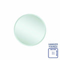 Thermogroup Kent 18mm Bevel Round Mirror - 500mmØ with Hangers - KR5050HN