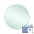 Thermogroup Kent 18mm Bevel Round Mirror - 700mmØ with Hangers and Demister - KR7070HND