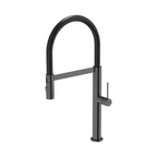 Abey 304 Stainless Steel Chef Kitchen Mixer with Dual Spray Magnetic Pull Down - Black Pearl KTA019-BP