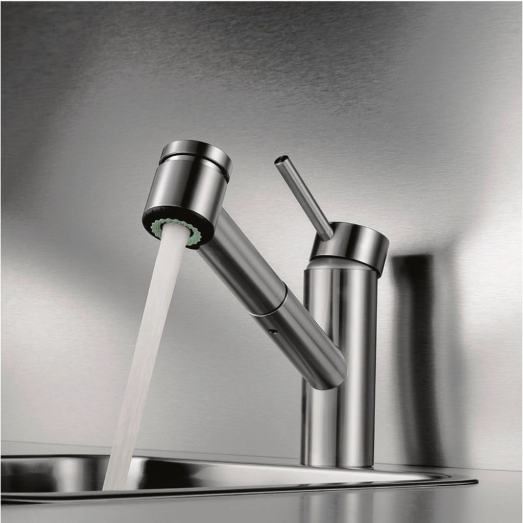 KWC Inox Pull Out Sink Mixer - Stainless Steel - 10.271.033.700