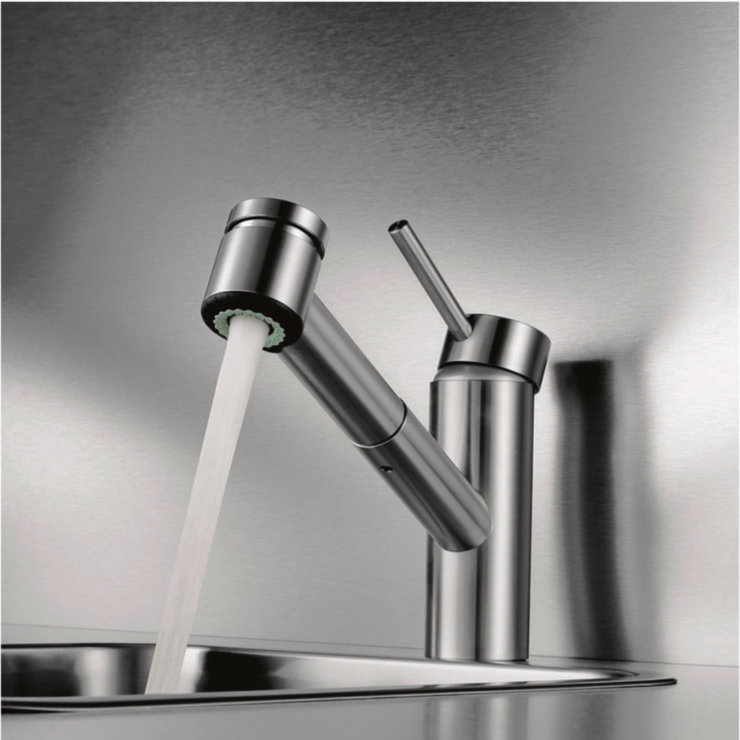 KWC Inox Pull Out Sink Mixer - Stainless Steel - 10.271.033.700