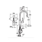 KWC Ono Sink Tap with Pull Out - Chrome - 10.151.102.000
