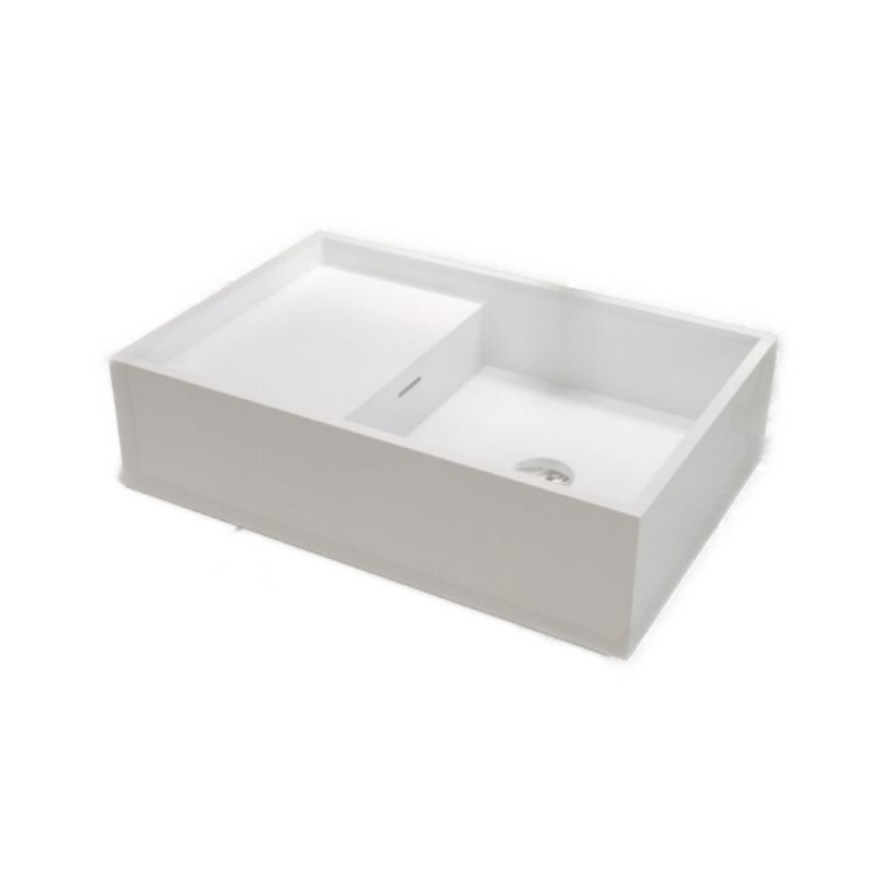 Ledin Kakadu 600 Wall Hung Vanity - Satin White