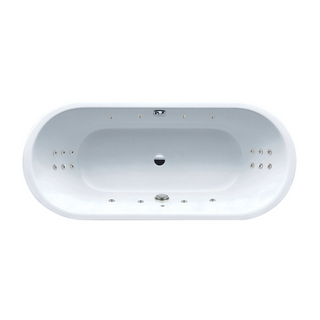Kaldewei Classic Duo Oval 1700mm Built in Spa Bath w/20jet Hydrotherapy System - Gloss Alpine White