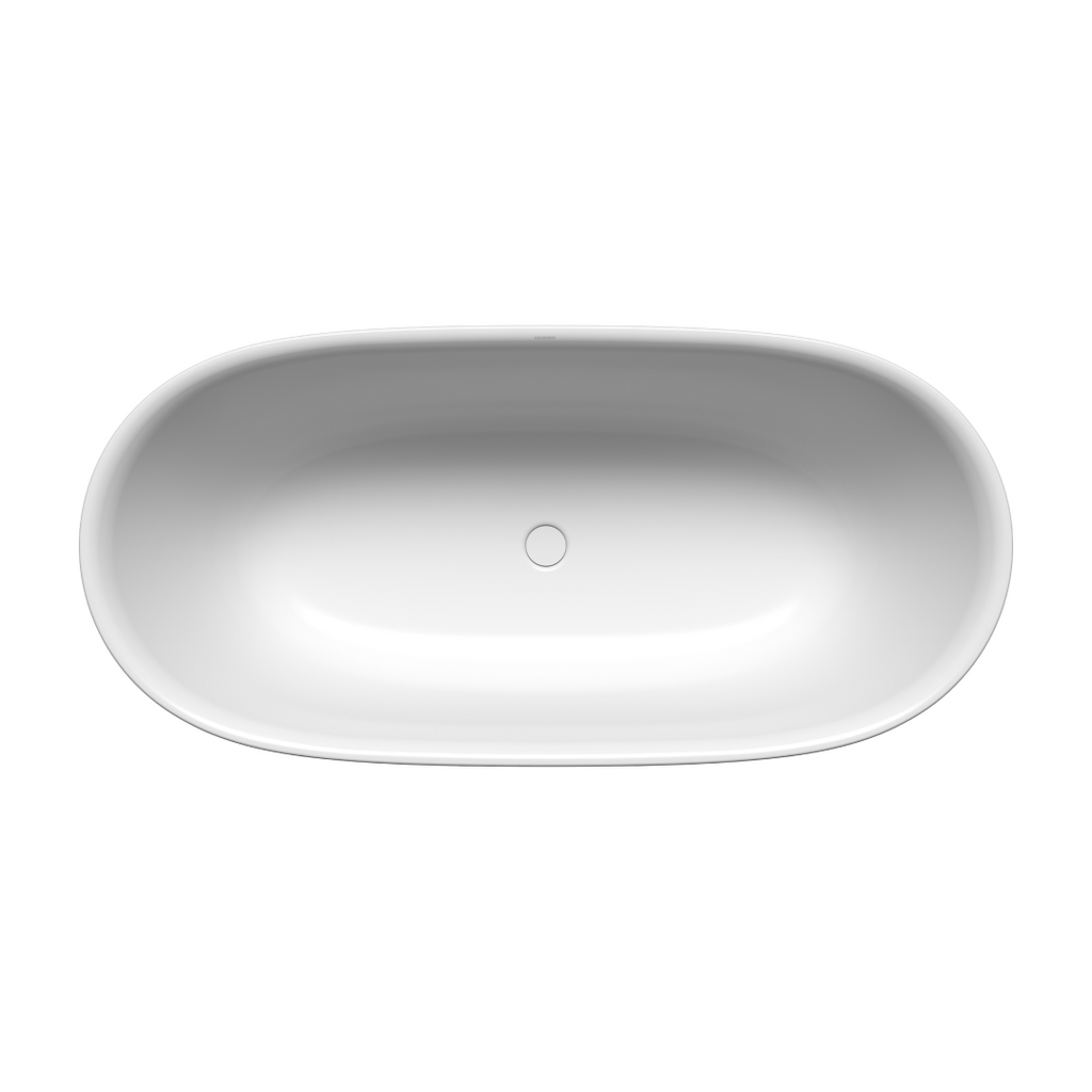 Kaldewei Meisterstuck OYO DUO 1630mm Freestanding Bath - Gloss Alpine White