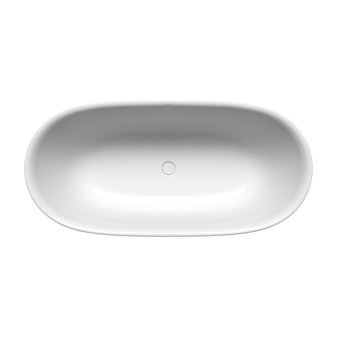 Kaldewei Meisterstuck OYO DUO 1630mm Freestanding Bath - Gloss Alpine White