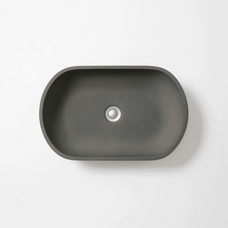 Concrete Studio Kaarla Vessel Oval Basin - Dark Grey - KA-VDark Grey