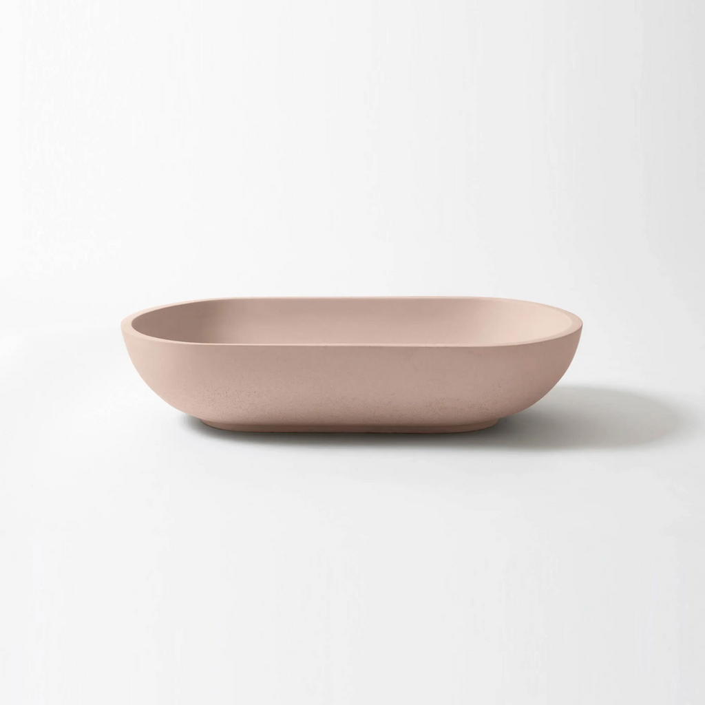 Concrete Studio Kaarla Vessel Oval Basin - Quartz - KA-VQuartz