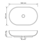 Concrete Studio Kaarla Vessel Oval Basin - Dark Grey - KA-VDark Grey