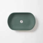 Concrete Studio Kaarla Vessel Oval Basin - Teal - KA-VTeal