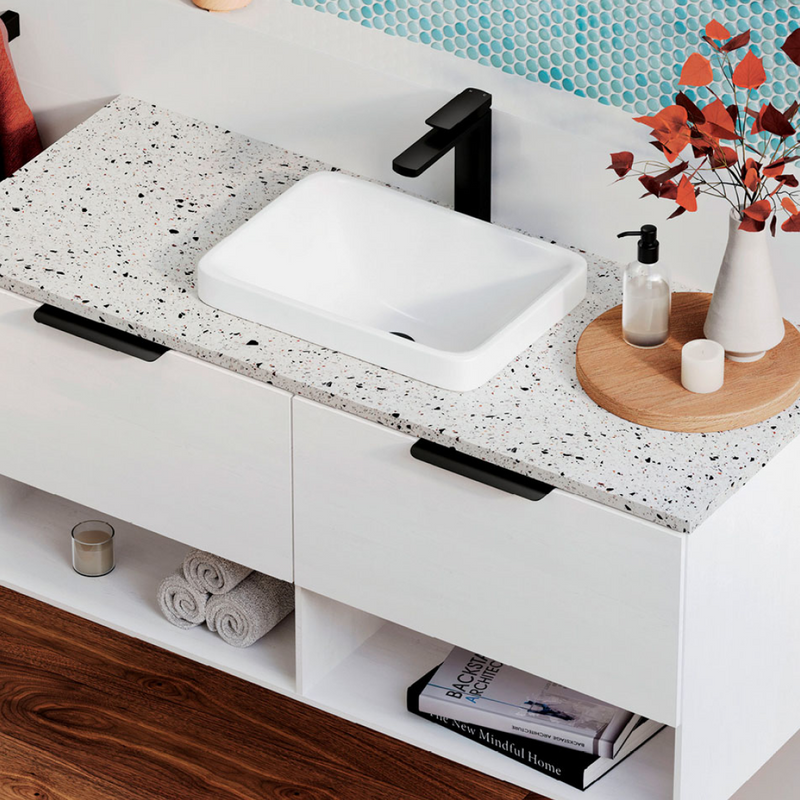 Fienza Kassi 1200mm Wall Hung Vanity White Painted Wood