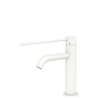 Fienza Kaya Care Basin Mixer, Matte White - 228103DMW