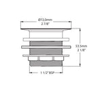 Victoria + Albert Kit 12 Universal Bath Waste - Polished Nickel - K-12-PN