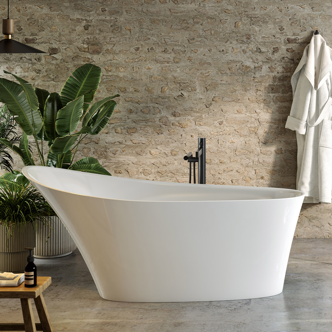 Victoria + Albert Ledro 1670 Freestanding Bath - Gloss White LED-N-SW-IO