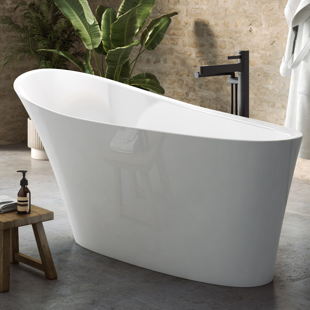 Victoria + Albert Ledro 1670 Freestanding Bath - Gloss White LED-N-SW-IO