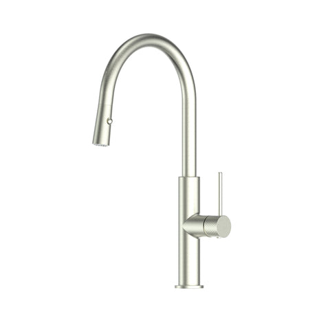 Greens Mika Pull-Down Sink Mixer - Brushed Nickel
