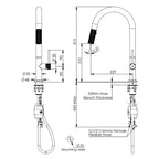 Greens Reflect Pull-Down Sink Mixer Lead Free - Brushed Nickel - LF2130254BN