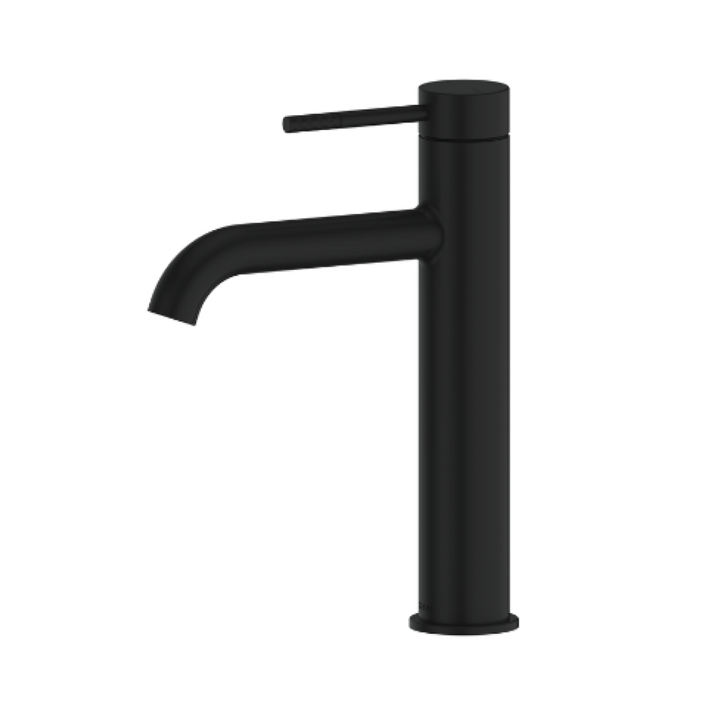 Greens Optima Plus Mid Tower Basin Mixer - LF Matte Black - LF23703555MB