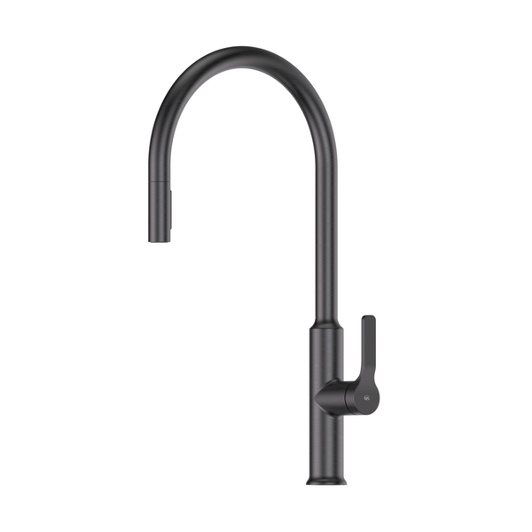 Greens Craft Pull-Down Kitchen Mixer with Chef's Spout - LF Gun Metal