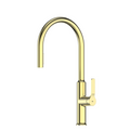 Greens Craft Pull-Down Kitchen Mixer with Kitchen Spout - LF Brushed Brass - LF24803542BB