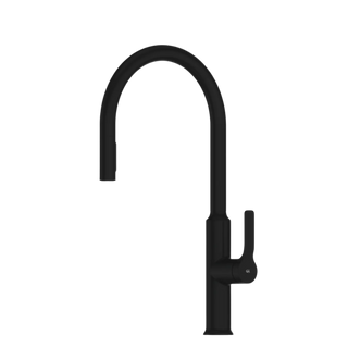 Greens Craft Pull-Down Kitchen Mixer with Kitchen Spout - LF Matte Black - LF24803542MB