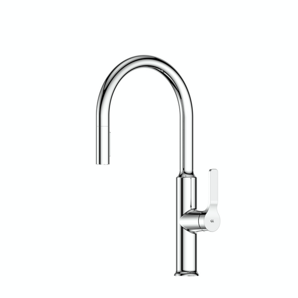 Greens Craft Pull-Down Kitchen Mixer with Prep Spout - LF Chrome