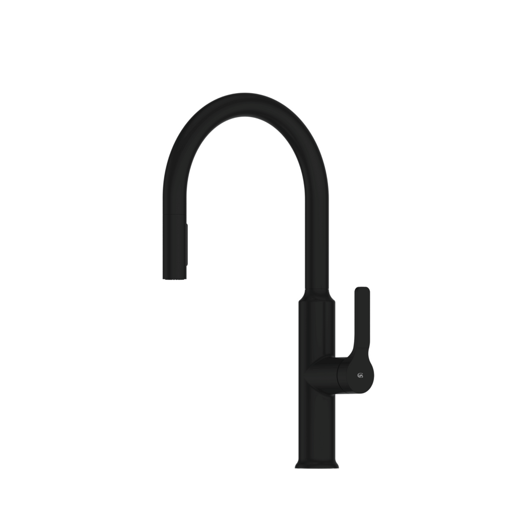 Greens Craft Pull-Down Kitchen Mixer with Prep Spout - LF Matte Black - LF24803543MB