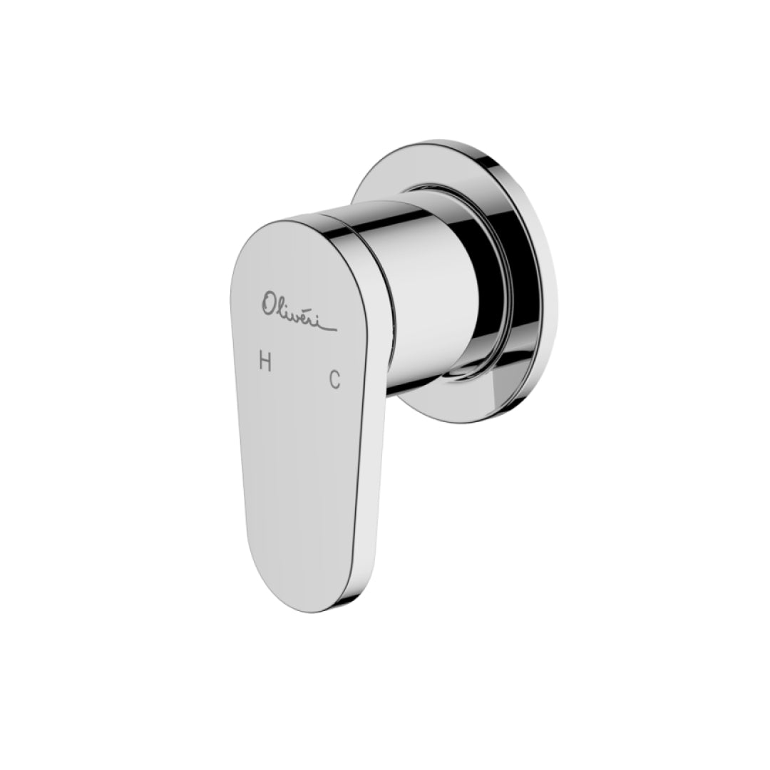Oliveri London Wall Mixer (Includes In-Wall Body) - LF Chrome - LON097500FCR