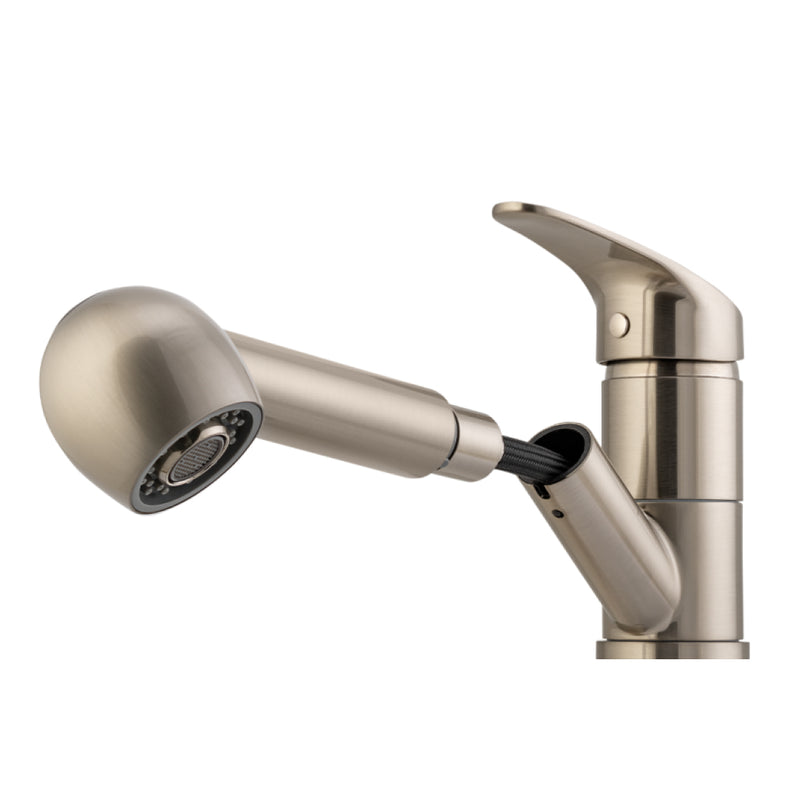 Oliveri London Pull Out Spray Mixer - Brushed Nickel