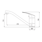 Oliveri London Single Lever Mixer - Chrome - LON580FCR