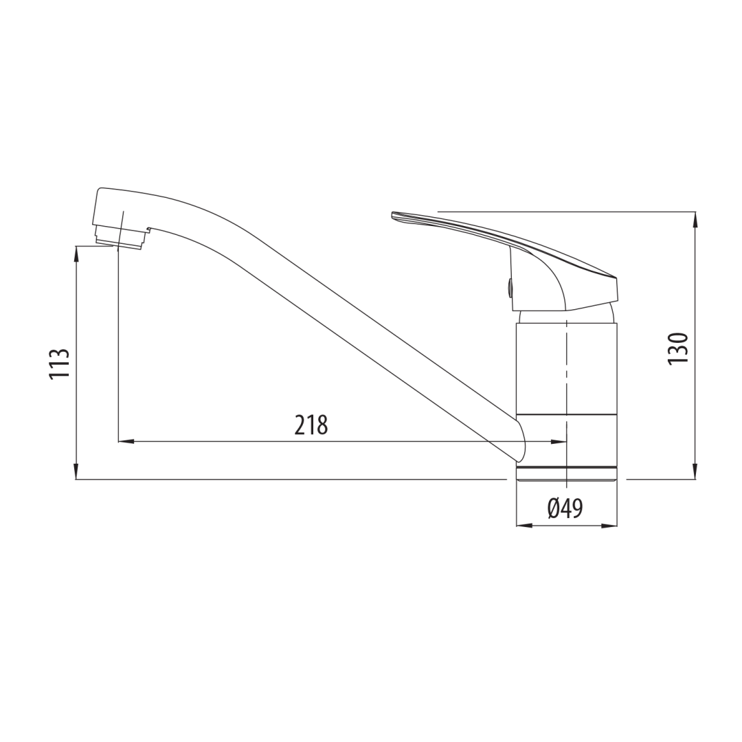 Oliveri London Single Lever Mixer - Chrome - LON580FCR