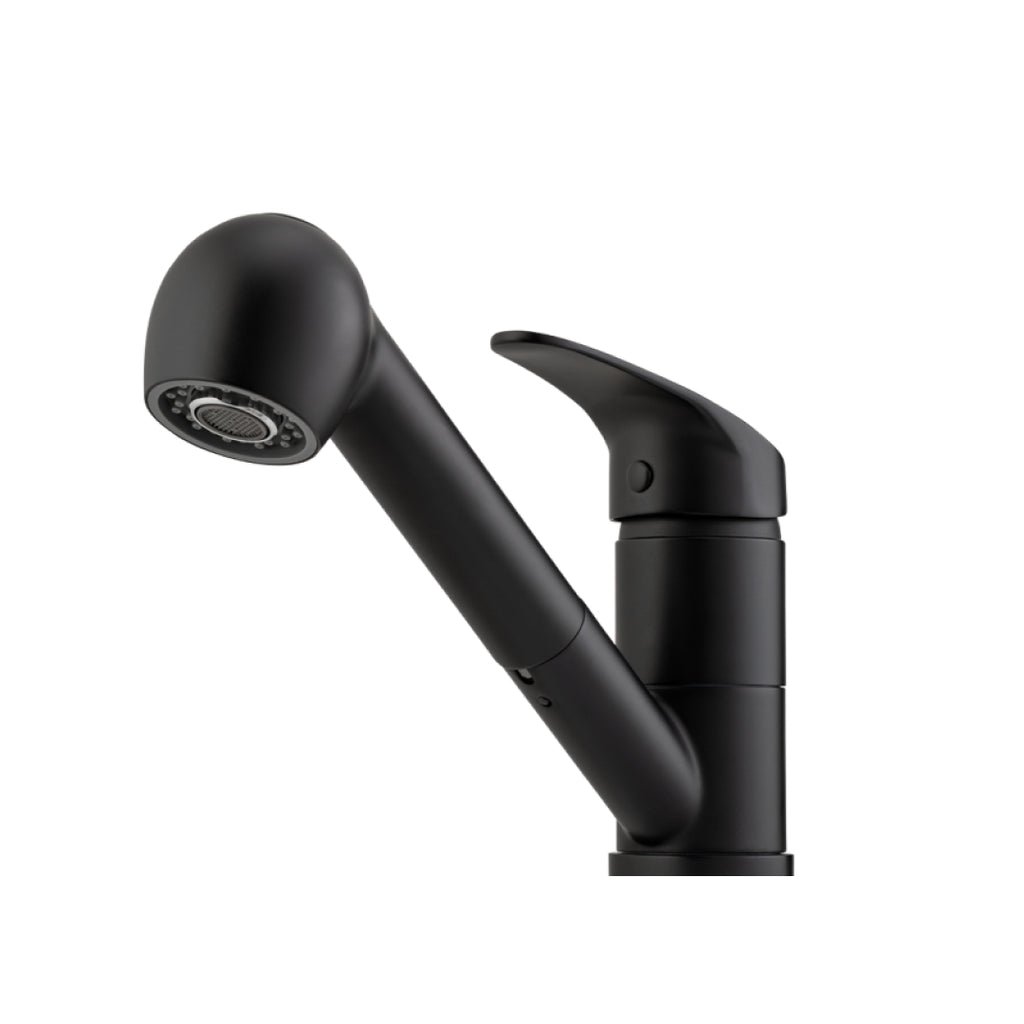 Oliveri London Pull Out Spray Mixer - LF Matte Black - LON580FMB-P