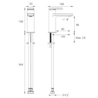 Oliveri London Basin Mixer - LF Chrome - LON903500FCR