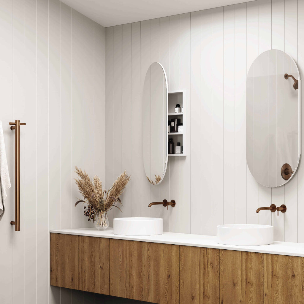 Thermogroup LP5010W Pill White Mirror Cabinet