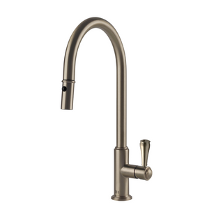 Turner Hastings Pull Out Mixer Tap w/Metal Lever Handle - Brushed Nickel - LU114PM-S-BN