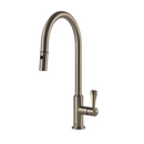 Turner Hastings Pull Out Mixer Tap w/Metal Lever Handle - Brushed Nickel