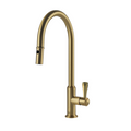 Turner Hastings Pull Out Mixer Tap w/Metal Lever Handle - Brushed Brass - LU115PM-S-BB