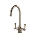 Turner Hastings Double Mixer Tap w/Metal Lever Handles - Brushed Nickel - LU118DM-S-BN
