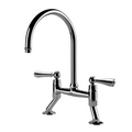 Turner Hastings Ludlow Bridge Mixer Tap w/Metal Lever Handle - Chrome - LU121BM-S-CH