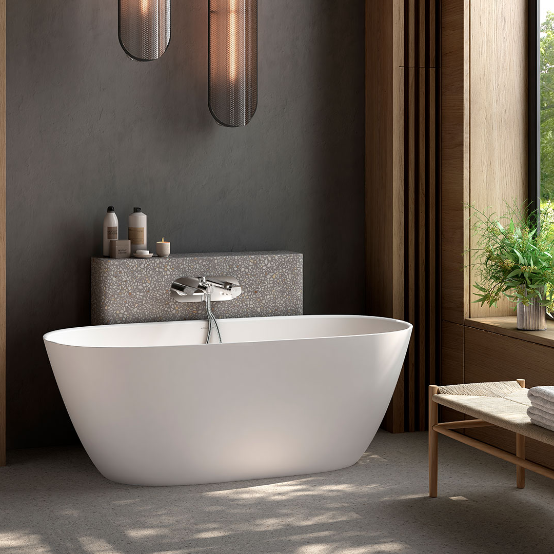 Victoria + Albert Lussari 1500 Freestanding Bath - Gloss White LU1-N-SW-NO