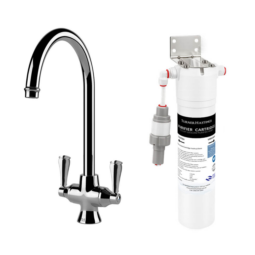 Turner Hastings Ludlow Purifier Sink Mixer (Includes Filter Cartridge) - LF Chrome LU201KT-CH