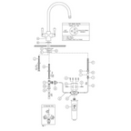 Turner Hastings Ludlow Purifier Sink Mixer (Includes Filter Cartridge) - LF Brushed Brass LU203KT-BB
